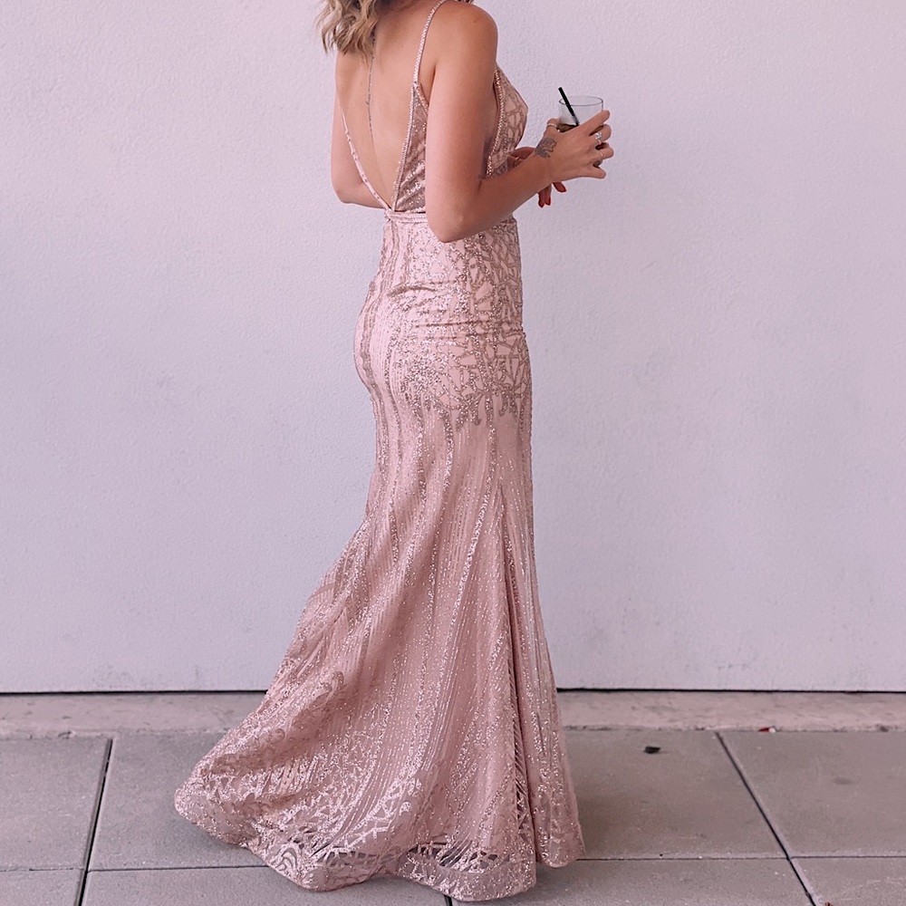 Blush Camille la vie evening gown